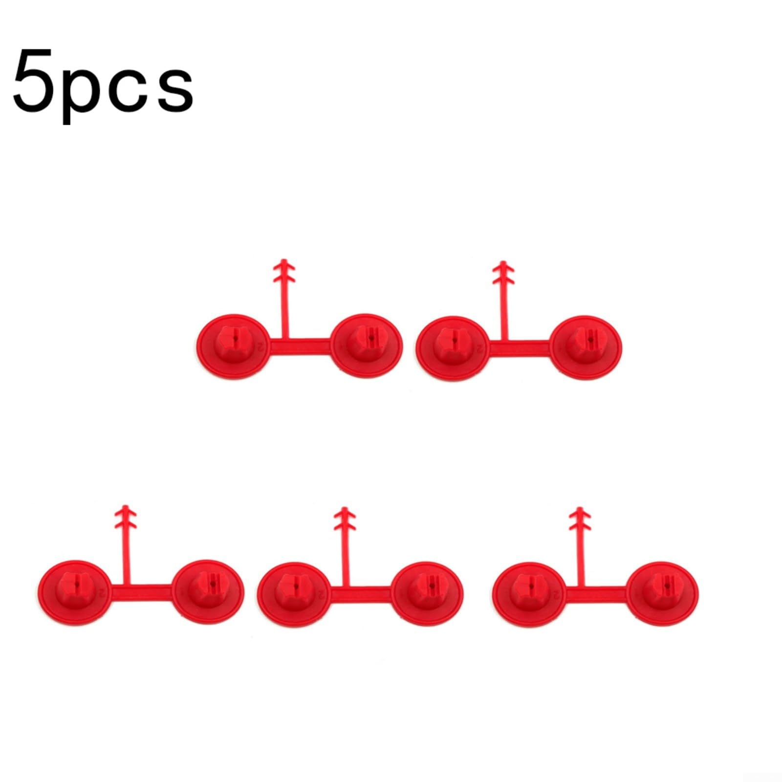 Ugelli in schiuma poliuretanica riutilizzabili, per isolamento da soffitto e pareti, immagine a spruzzo liscia, compatibile con la maggior parte delle pistole in schiuma, rosso, 5,5 × 2 cm (5 pezzi)