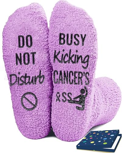 Breast Cancer Socks Gifts for Women - Chemo Survivor Comfort Care Gifts Cancer Awareness Accessories...