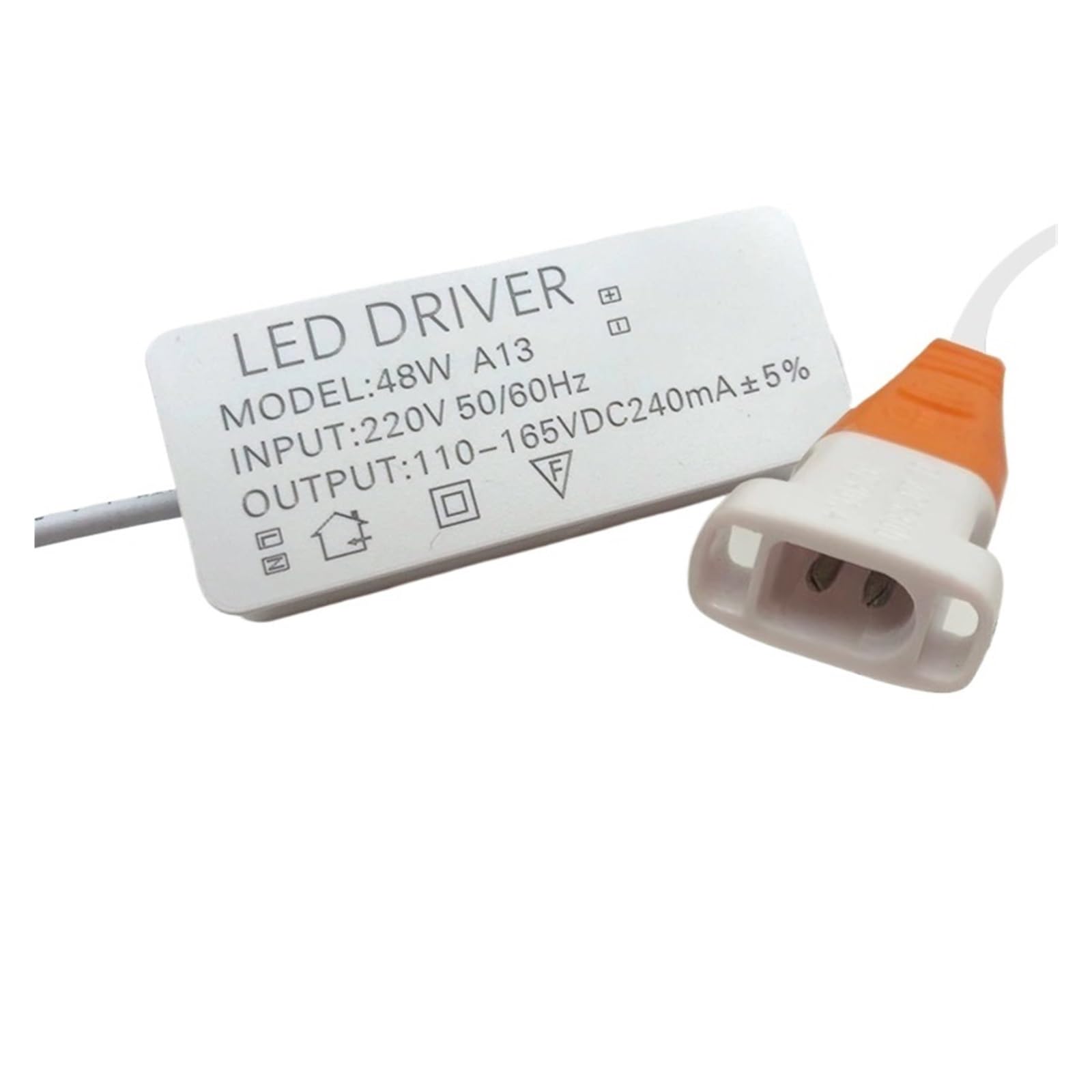 Transformador LED 48W: driver de corriente constante con conector Big Pin hembra para paneles 2