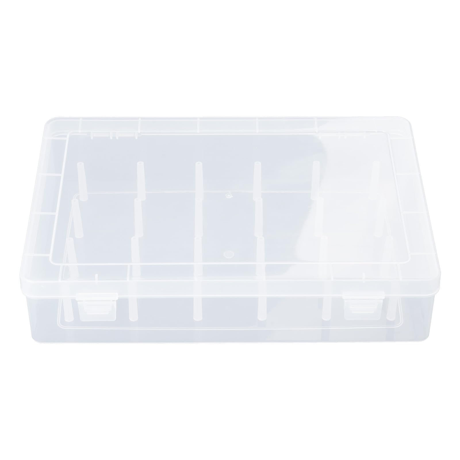 CRFFZ Clear Thread Spool Box 42 Spool Storage Case Bobbin Box Sewing Organizers Container Sewing Supply Container