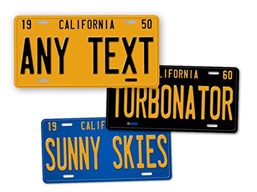 Antique Retro California State Auto Tag Official 1950s 1960s 1970s Vintage Replica CA License Plate Any Text! Personalized Sign