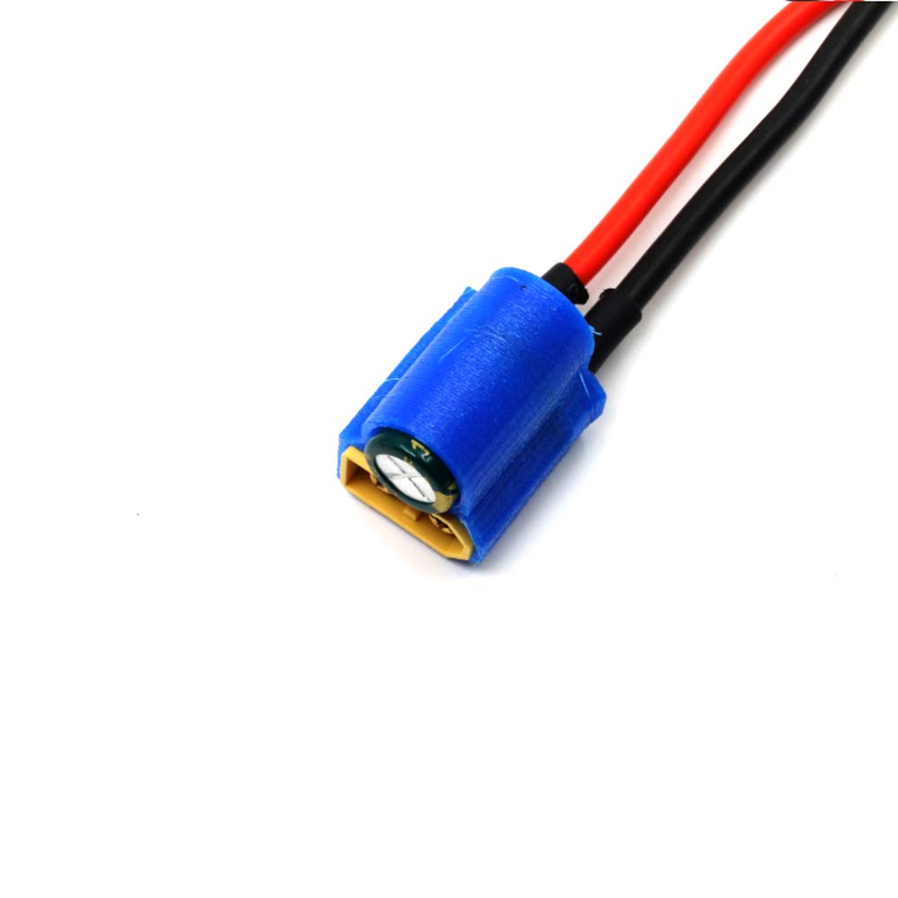 VIDOO XT60 drut filtrujący 15 cm wbudowany 35 V 1000uF kondensator do RC FPV Racing Drone-Blue