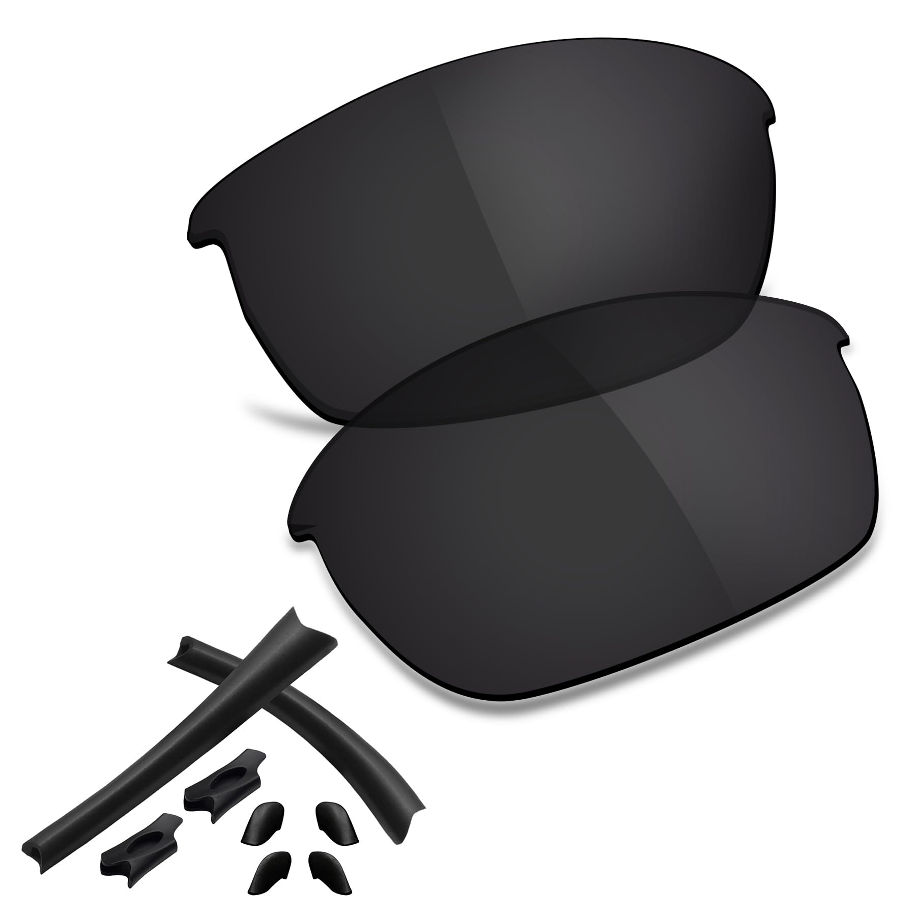 Polarized Replacement Lenses & Rubber Kits for Oakley Flak Jacket OO9009 Sunglass