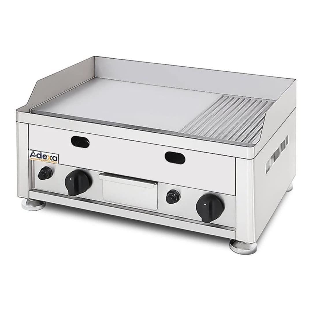 Stalwart DA-GGN6002 Commercial Gas Griddle Smooth Plate 2 Zones Countertop