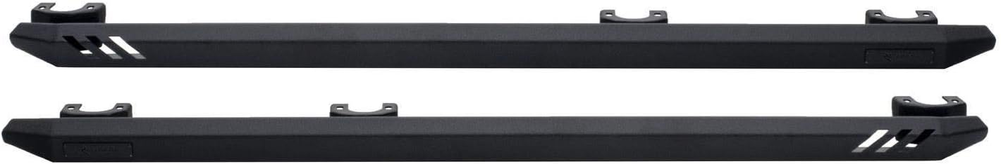 RAMPAGE PRODUCTS Rock Rail Nerf Bars for Jeep Wrangler JL | Pair, Steps Sold Separately, Steel, Black | 26410030 | Fits 2018-2025 Jeep Wrangler JL Sport/Sport S/Rubicon 2-Door