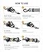 Strapinno Retractable Ratchet Tie-Down Straps,5,000 lbs Breaking Strength- 2 in x 12 ft Heavy Duty Ratchet Strap with Safety Lock S Hooks for Motorcycles, ATVs, UTVs, Lawn Equipment & Cargo (Gray)