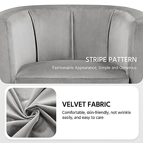 Sillón Plegable Terciopelo Gris miniatura 5