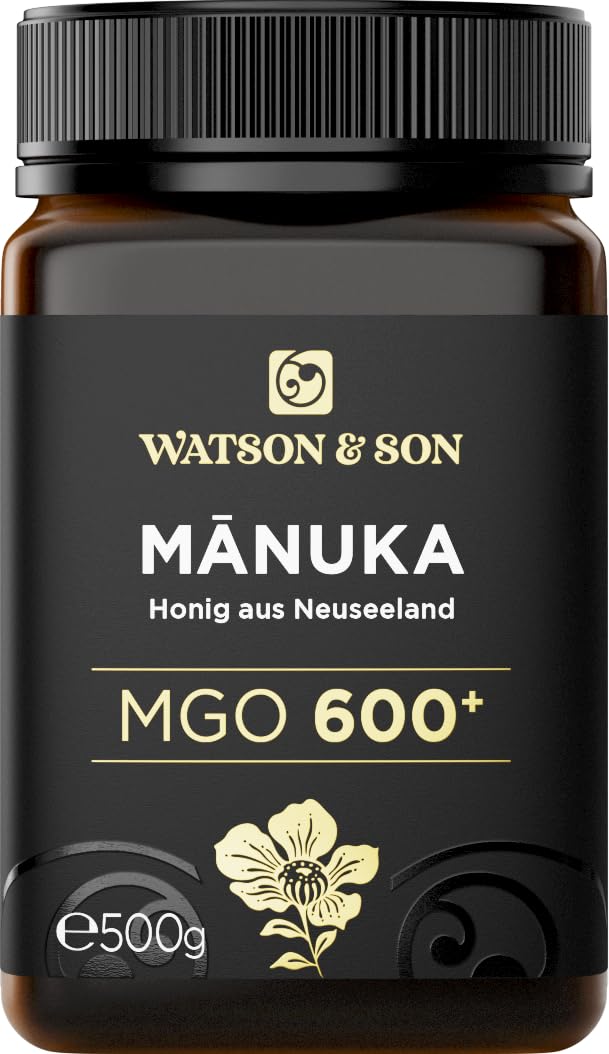 Watson & Son Manuka Honig MGO 600+ 500g | Premium Qualität aus Neuseeland