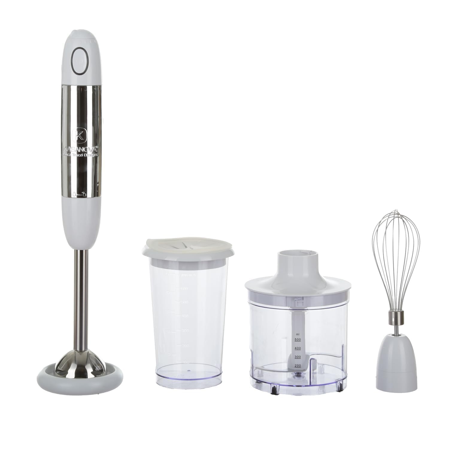 Set frullatore a immersione bianco 400 W con accessori