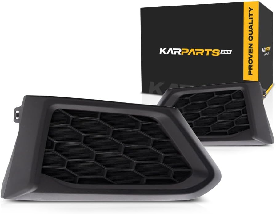 KarParts360 For Nissan Altima 2019 20 21 22 2023 Fog Light Cover Driver And Passenger Side | Pair | Front | Textured Black | Replacement For NI1038163, NI1039163 | 622576CA0A, 622566CA0A