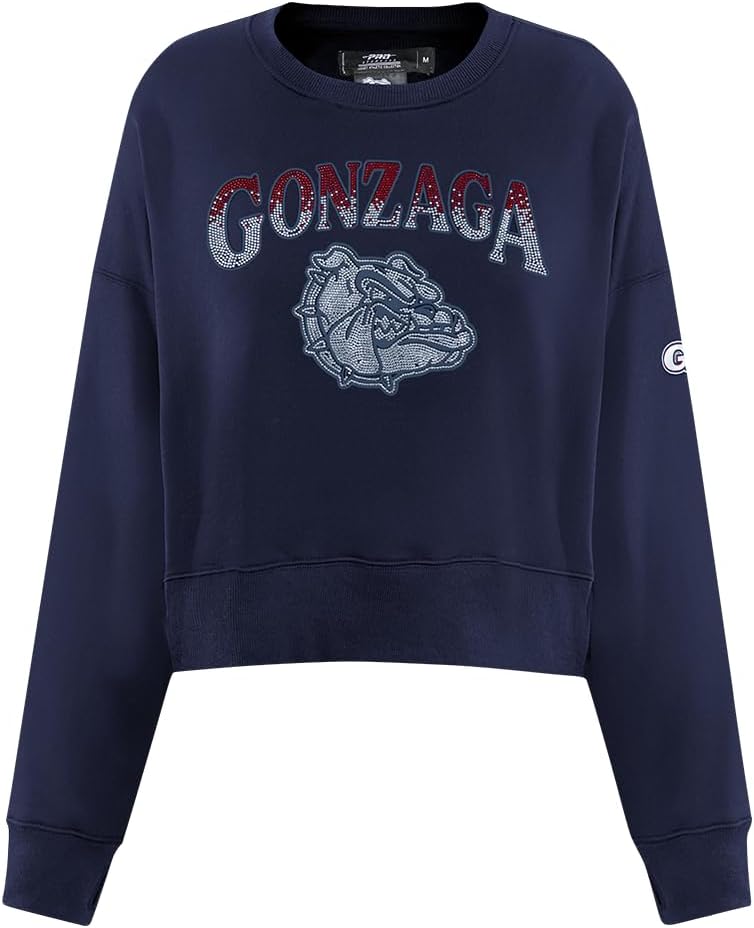 Pro Standard NCAA womens Womens College Jewels Brushed Back French Terry Crewneck Sweatshirt