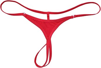 Vxuxlje Women's Tiny Thong Underwear Low Waist G-String Briefs Micro String Temptation Panties