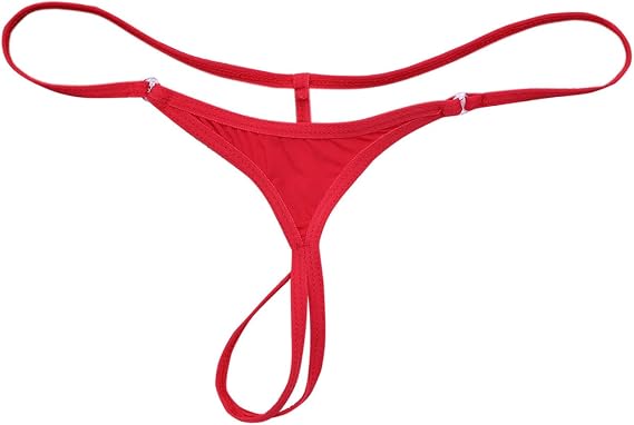 Vxuxlje Women's Tiny Thong Underwear Low Waist G-String Briefs Micro String Temptation Panties