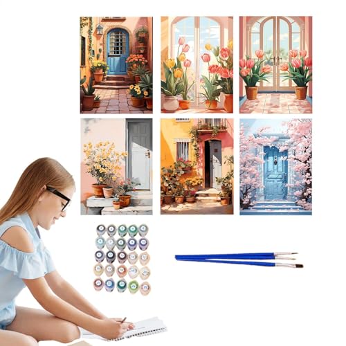 Coffret peinture par numéro de chien idée cadeau anniversaire et Noël