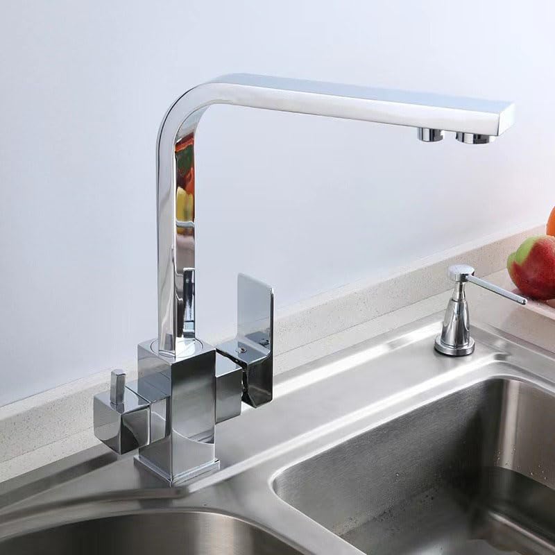 Mitigeur d'évier en laiton noir à 1 trou au design minimaliste et durable