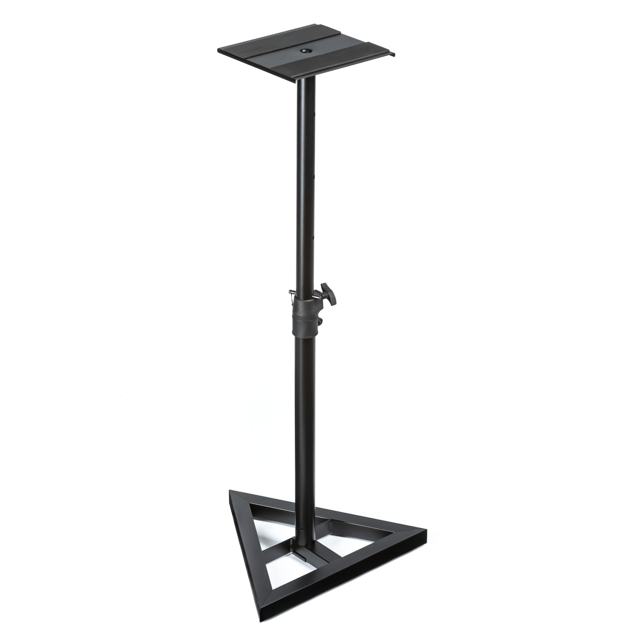 Fame Audio DB 039 Monitor Stativ - Verstellbares Lautsprecherstativ, 23kg Tragfähigkeit, 730-1110mm Höhe, Dreiecksfuß - Ideal für TV, Broadcast, Projekt- und Tonstudio