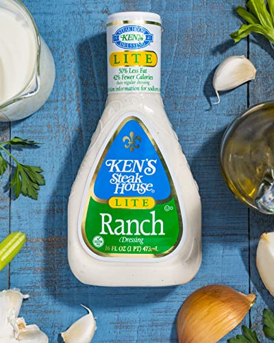 Ken's Steak House Lite Ranch Dressing (16 Fl Oz, Pack Of 3) #TOP4
