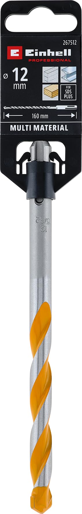 Orijinal Einhell SDS Plus Çok Amaçlı Matkap Ucu 12 mm (40Cr çelik, karbür çift kesici, 130° elmas uç, darbesiz kullanım) - 49267512