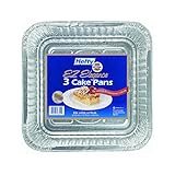 E-z Foil 93821 Square Cake Pan With Aluminum Foil (Pack of 12 X 3)