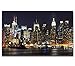 Cliouar-Wall Mural Wallpaper for Bedroom Living Room - Manhattan Night View New York City Photo 3D Mural 155