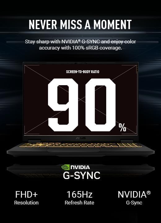 ASUS TUF F16 Gaming Laptop, 16” FHD+ 2K 165Hz 16:10 3ms Display, Intel 16-Core i7-14650HX(>i9-13900HX), RTX 5060 GPU(>4070), 64 GB DDR5, 1 TB Gen 4 SSD, RGB Backlit KB, Facial Recognition, Win 11 Pro 64 GB DDR5 | 1 TB SSD image 4 of 9 B0FPKPTM9Q