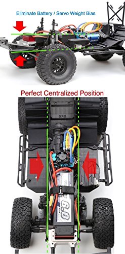 Raidenracing Aluminum Alloy Lcg Battery / Esc Relocation Mount For Axial Scx10 Ii Ax90046 #TOP5