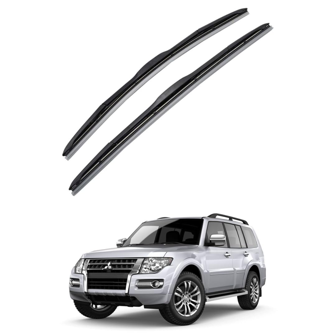 Replacement for Mitsubishi Pajero Windshield Wiper Blades - 22"+20" Front Window Wiper - fit 2007-2021 Vehicles - Hybrid Factory Aftermarket
