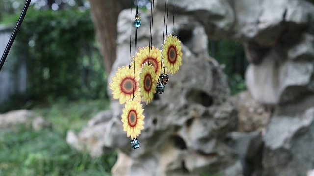 24in Sunflower Wind Chimes Gifts For Women Wind Chime, Small Wind Chimes For Outside, Christmas