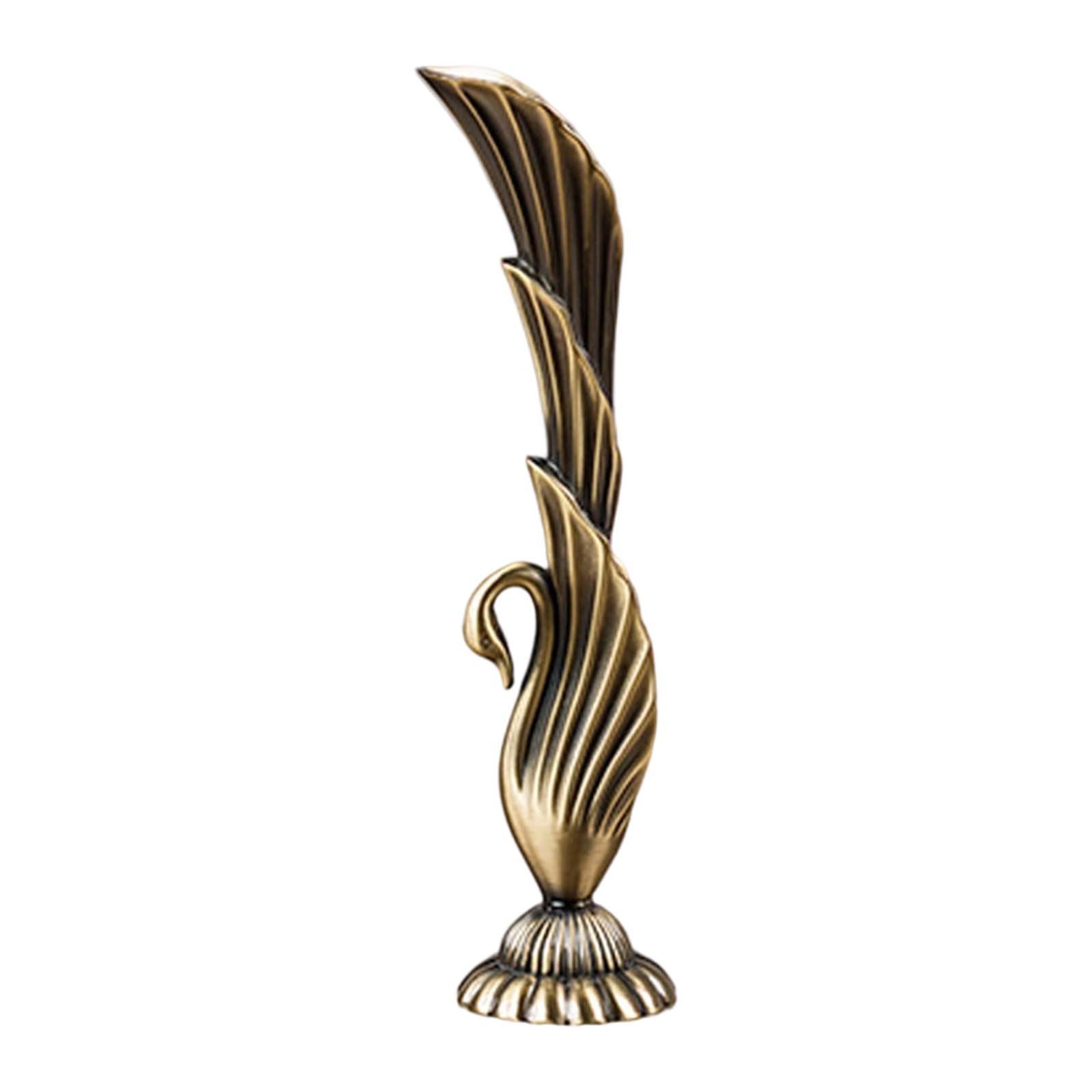 Peacocks Carving Metal Vases Antique Home Decors Bronze Tone Flower Container for Interior Centerpieces Decors Vintage Carving Metal Vases