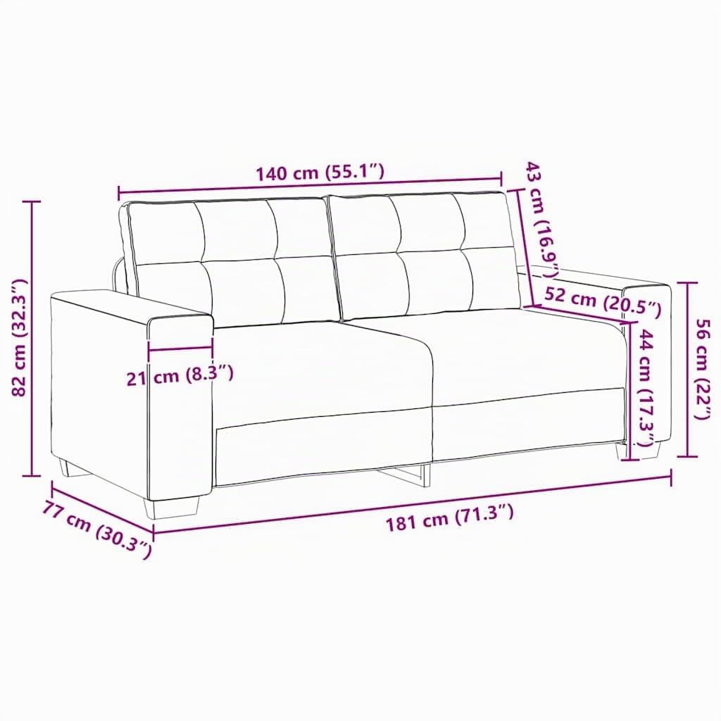 Gecheer Divanetto Blu 140 cm in Velluto, dire Divano a 2/3 Posti, Divano Letto Sofà, Salotto Moderno, P4105131