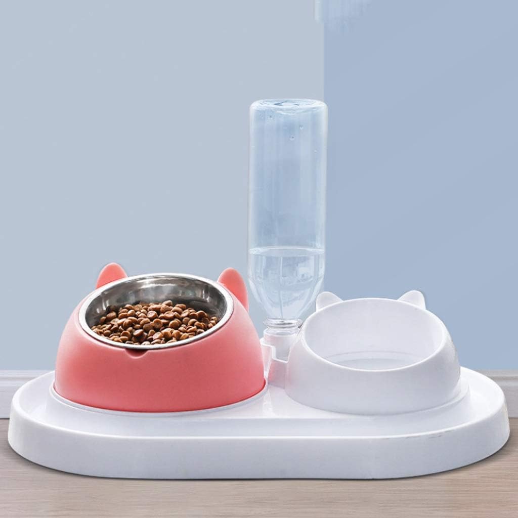 Pet Bowl Food Feeder Container Dispenser, Pet Antioverturning Rice Bowl Supplies