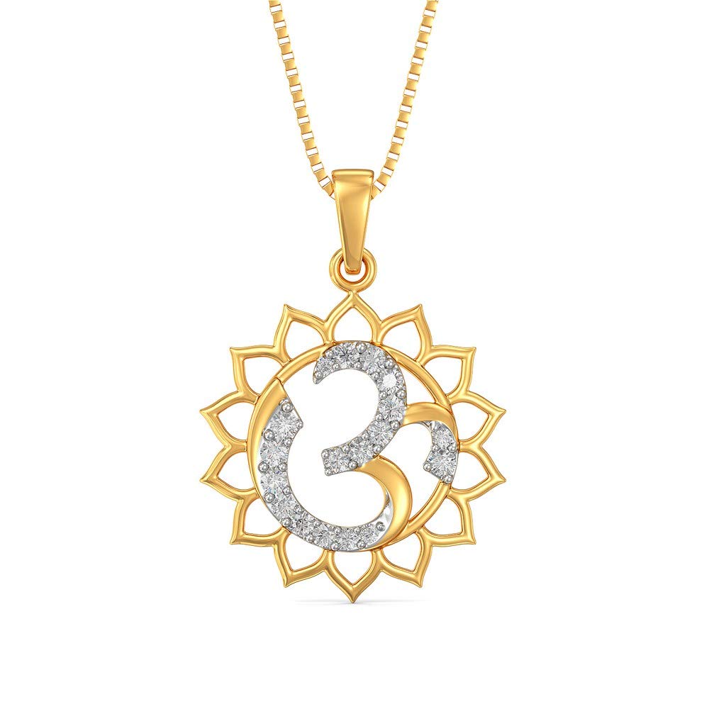 joyalukkas Pride Diamond Collection 18K Yellow Gold and Diamond Pendant-picture-19