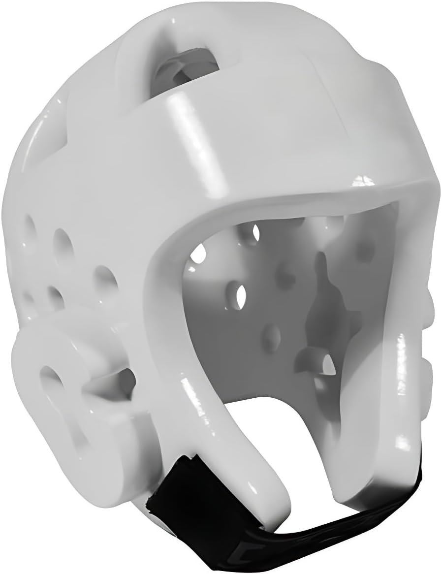 Kids & Adults Taekwondo Karate Headgear MMA Martial Arts Helmet, Soft Head Gear for Martial Art Grappling Muay Thai Kickboxing Taekwondo Medium WHITE