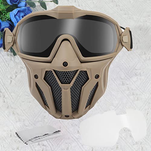 1 Conjunto De Halloween Óculos De Fã Máscara De Óculos De Motocicleta Máscara De Paintball Óculos De