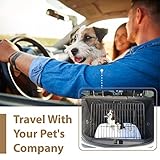 Ellie-Bo Black Deluxe Medium 30-inch Folding 2-Door Dog Cage/Crate with Metal Tray and Dog Bed Mat - Image 7