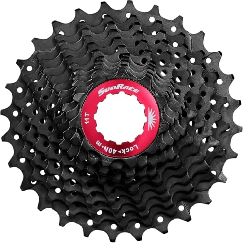 Cassette SunRace CSRX1 indexation fluide pour vélo de course