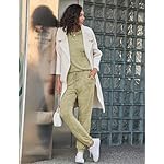 Ekouaer Womens Pajamas Set Long Sleeve Loungewear Soft Lounge Set Joggers with Pockets - Image 3