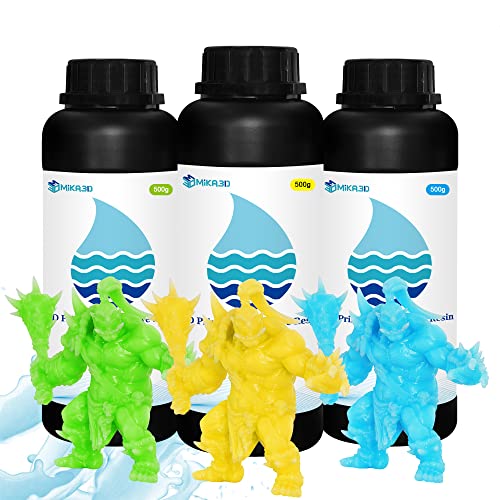 Mika3D ABS-Like 3D UV-Curing Resin Bundle, High Toughness/Precision, Widely Support for LCD/DLP...