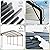 Polar Aurora 10x15 FT Metal Carport with Reinforced Base - Heavy Duty Galvanized Outdoor Shelter for Cars, Trucks, Boats, and Tractors