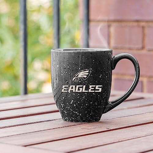 Image of Rico Industries NFL Football 16 oz Team Color Laser Engraved Speckled Ceramic Coffee Mug