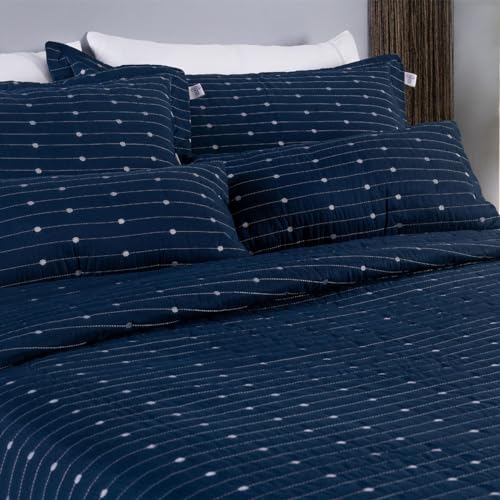 Kit Cobre Leito Casal King 07 Peças Bordado Urbany Hipercal