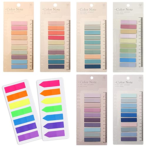 Posits de Colores Posits para Libros 1480 Piezas Post it Pastel Post it Marcapaginas Marcapaginas Posits para Libros Notas Adhesivas Marcapaginas Adhesivos Cover