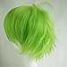 Alacos Fashion Unisex Style Fancy Cosplay Wig Short Anime Hair Green Wig Hair + Wig Cap