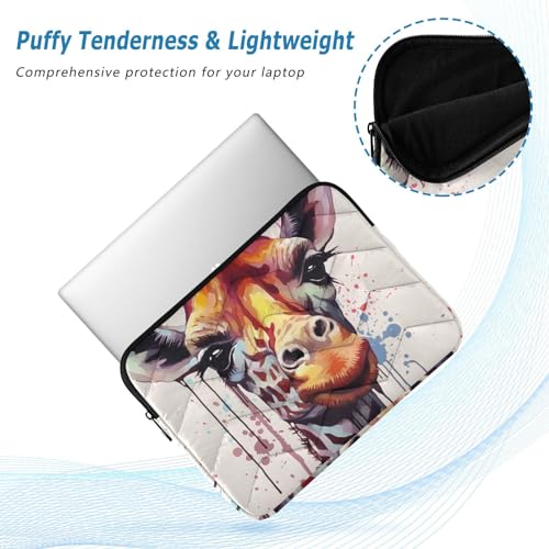 Funda para portátil 13-14 pulgadas impermeable con diseño de jirafa miniatura 5
