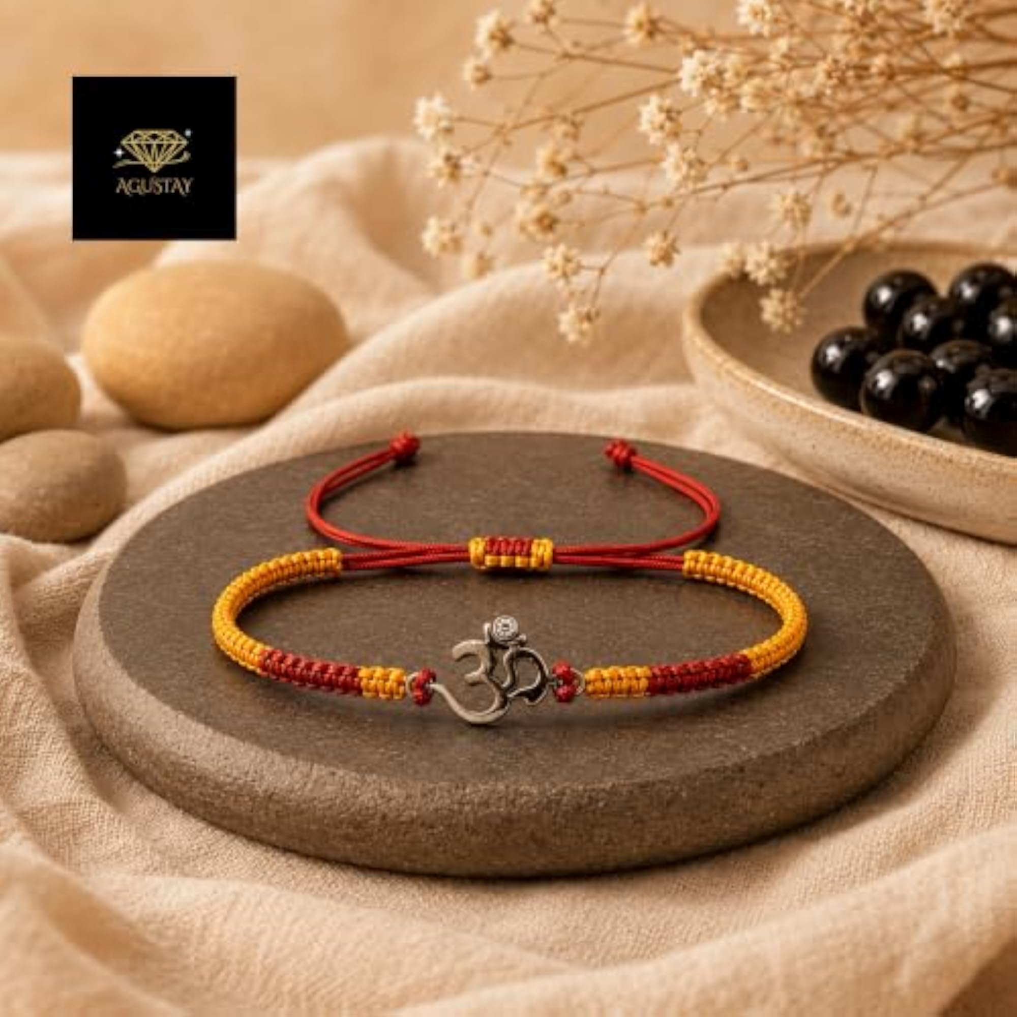 925 Sterling Silver Om Kavach Pendant, Spiritual