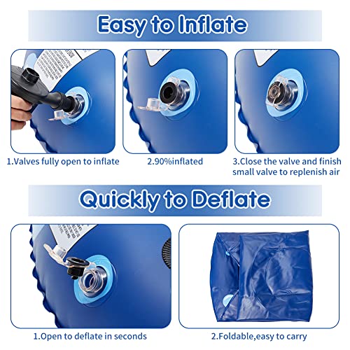 Snow Tube,Super Big 47 Inch Inflatable Snow Sled,Thickened Heavy Duty Hard Bottom Sleds For Snow With Handles, Thickening Material Of 0.6Mm For Sledding,Winter Toys For Kids And Adults #TOP2