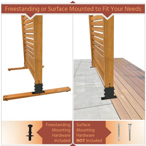 image for Enclo Privacy Screens EC18030 73.5in H x 36in W Tiaga Slatted Premium 