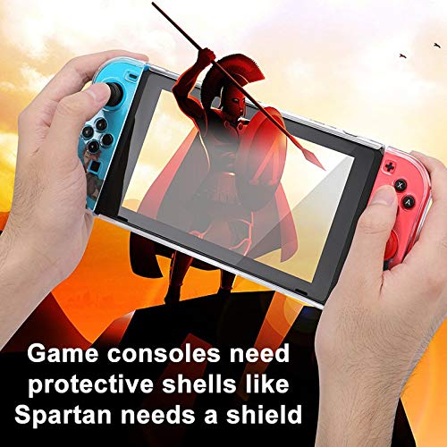 Protector Case for Nintendo Switch,Demon Slayer Tanjirou and Nezuko Print Case for Nintendo Switch Split 5-Piece Switch Game Console PC Cover