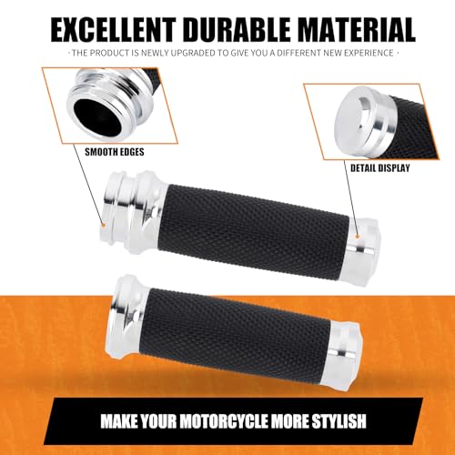 Poignées guidon électronique 25mm chrome pour customiser Harley