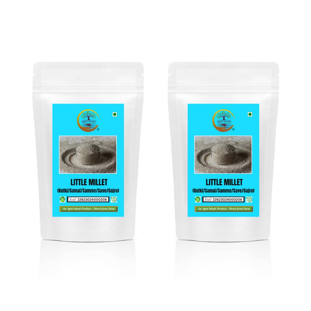 Apni Maati Little Millet| Natural Whole Grain for eating 400 gm + 400 gm, Pack of 2 |Kutki/Samai/Samme/Save/Gajro/Shavan/Saamai/Sama Kannada|Gluten free Millet Rice| Direct from Farm (B0D4YWZ9CC) Amazon Price History, Amazon Price Tracker
